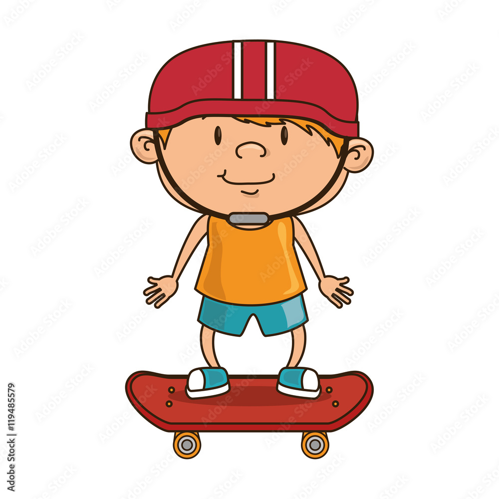 boy smiling riding skateboard happy child kid face cartoon vector illustration boy smiling riding skateboard happy child kid face cartoon vector illustration