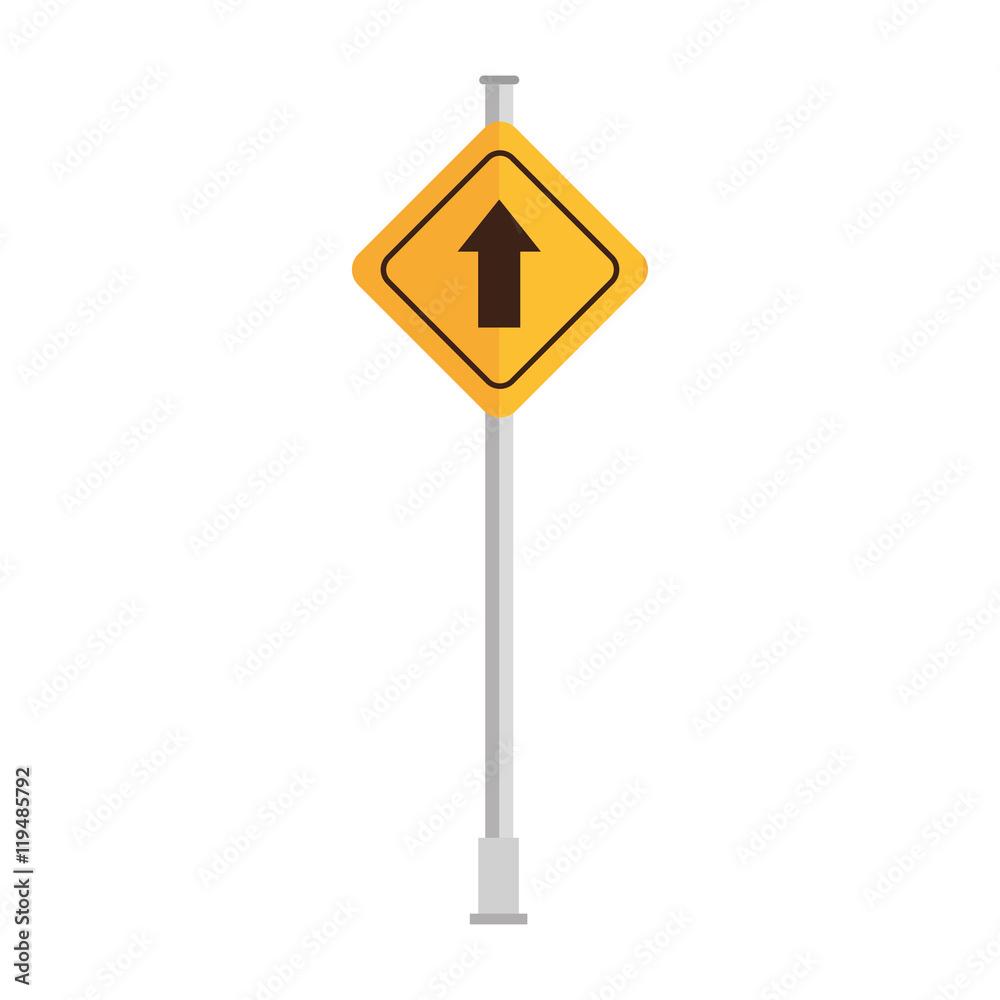transit arrow road sign pole warning prevention safety element vector illustration transit arrow road sign pole warning prevention safety element vector illustration