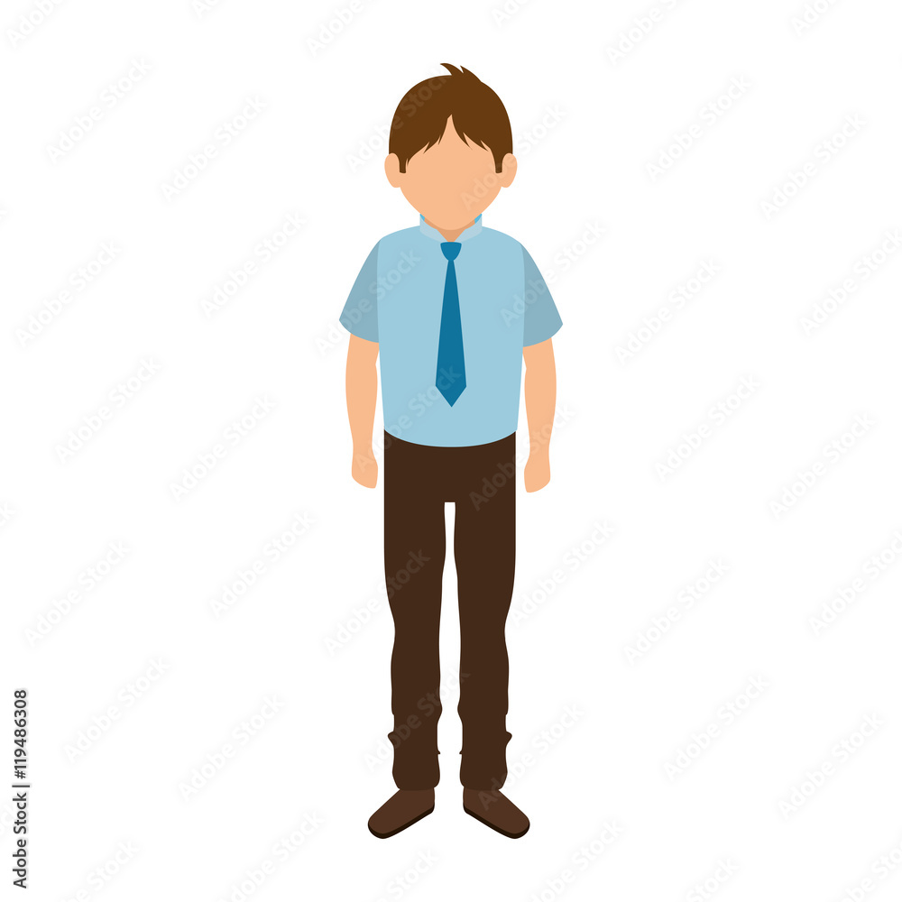 avatar man standing business person male wearing suit and tie cartoon vector illustration avatar man standing business person male wearing suit and tie cartoon vector illustration