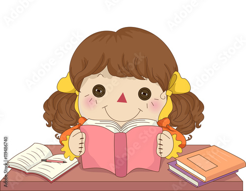 Kid Girl Rag Doll Study