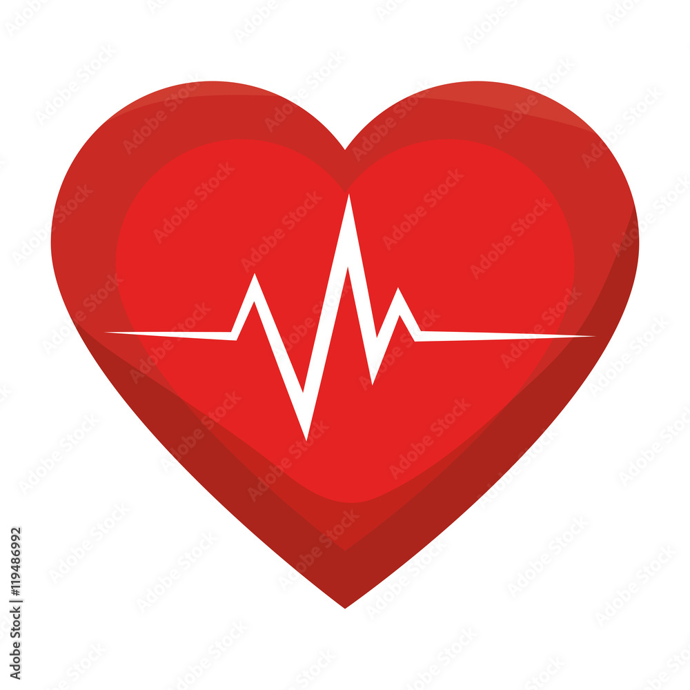 heart cardiogram rhythm graph health medicine silhouette vector illustration heart cardiogram rhythm graph health medicine silhouette vector illustration