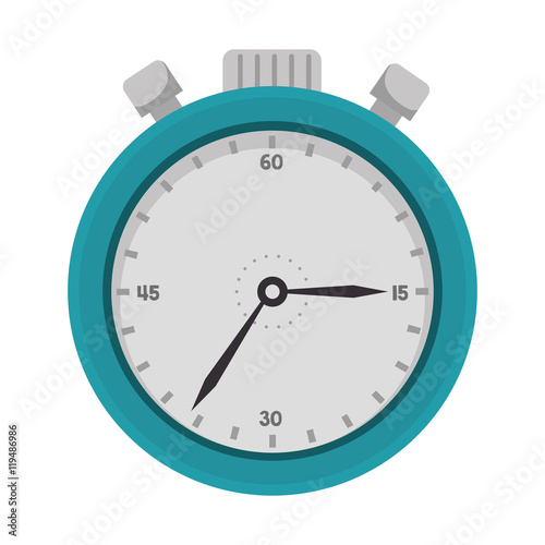 chronometer icon design count time instrument vector illustration