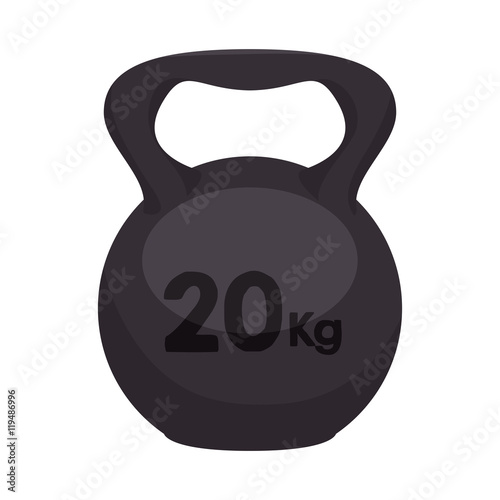 dumbbell weights gym equipment fitness lifestyle silhouette vector illustration