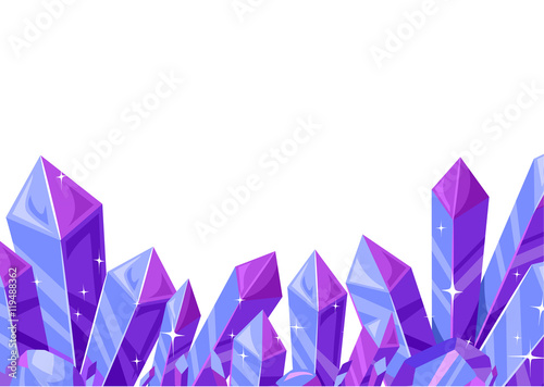 Crystals Border