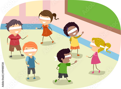 Stickman Kids Class Blindfold Game