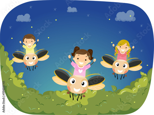 Stickman Kids Firefly Ride