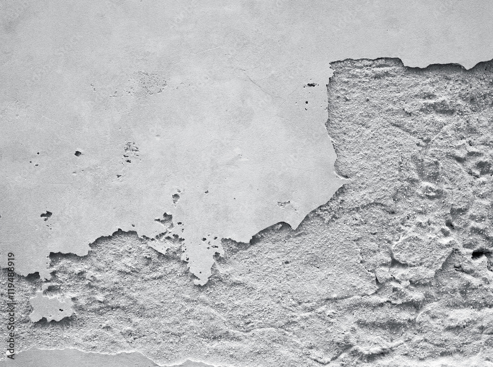 Obraz premium white concrete ement wall with crack