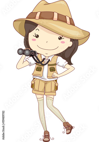 Kid Girl Explorer