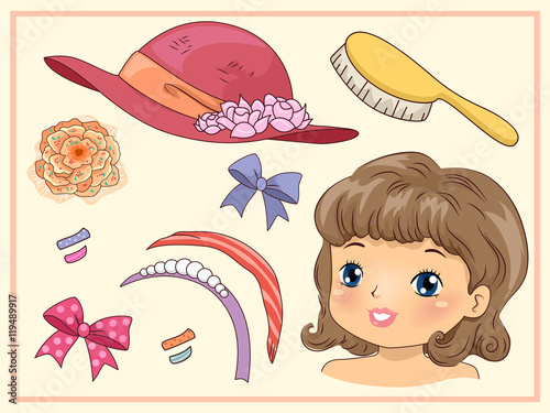 Kid Girl Vintage Hair Acces...