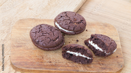 Homemade Chocolate cookie and cream
