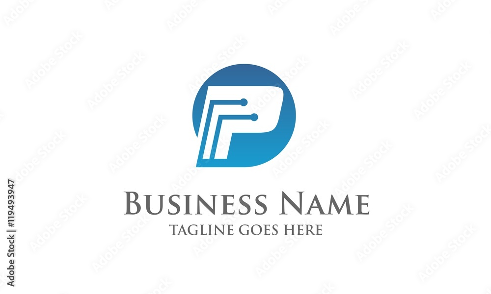 P Techno - Letter Logo P Techno - Letter Logo