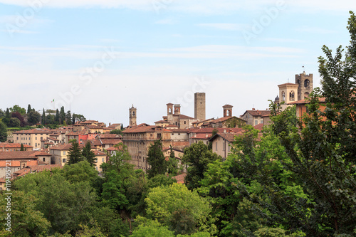 Wallpaper Mural Panorama of upper city Citta Alta in Bergamo, Italy Torontodigital.ca