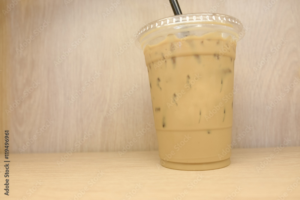 Take-home cup of ice coffee Take-home cup of ice coffee