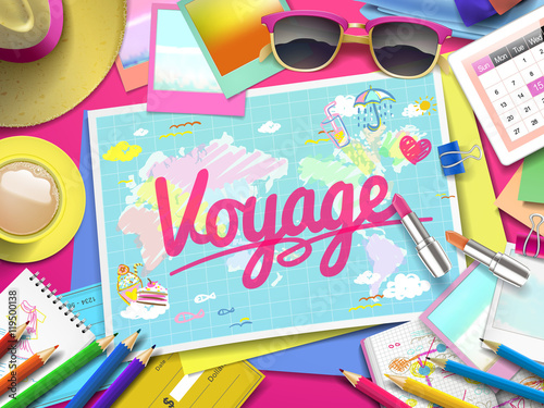 Voyage on map