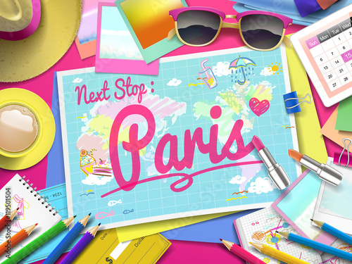Paris on map