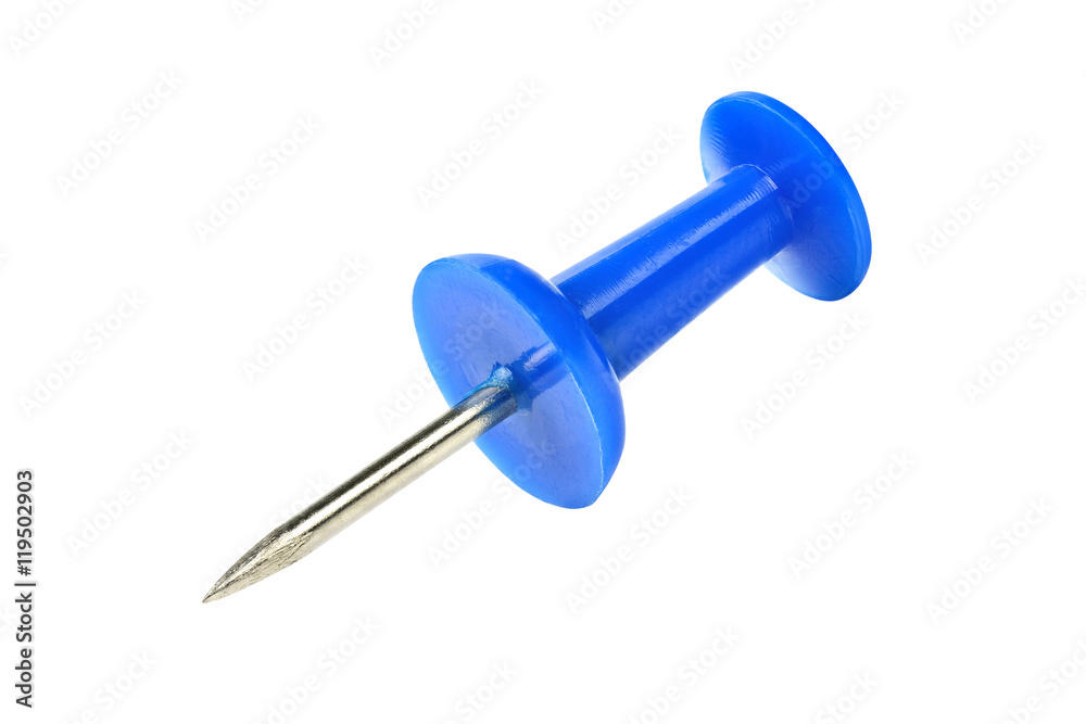 blue pushpin board isolated on white background blue pushpin board isolated on white background