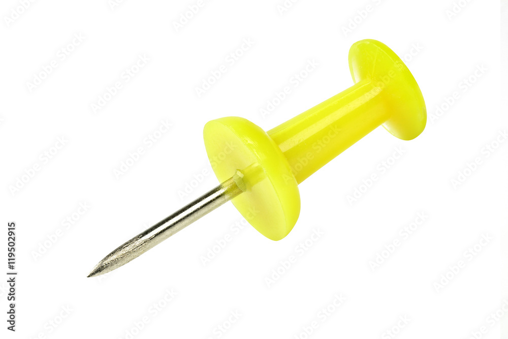 yellow pushpin board isolated on white background yellow pushpin board isolated on white background
