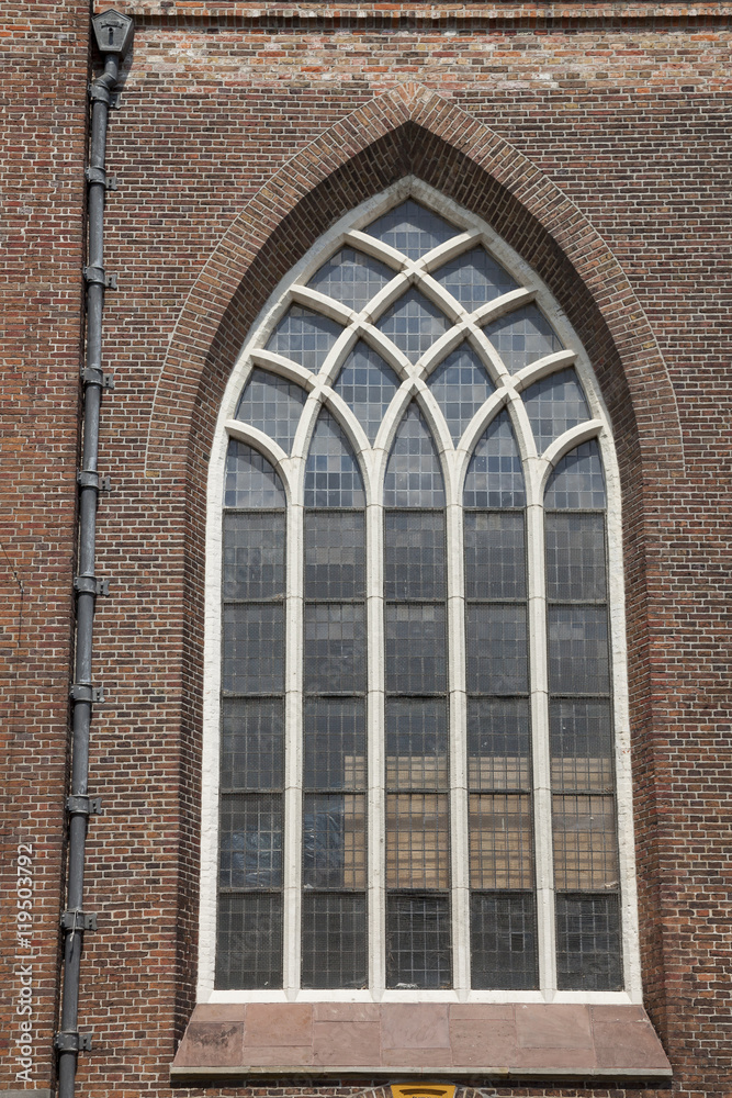 Kirchenfenster, Aa-Kirche, Groningen, Niederlande, Europa