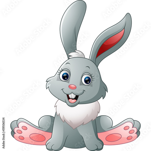 Cute littile bunny sitting