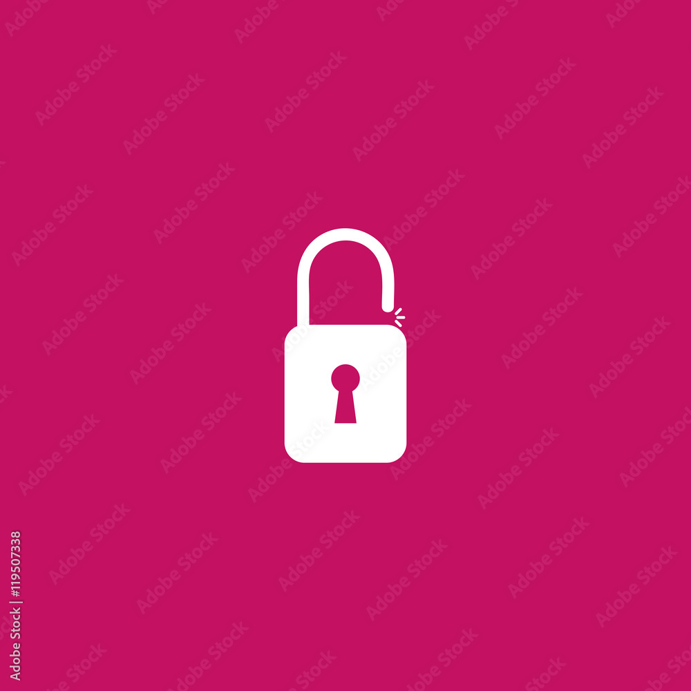 Open padlock icon Vector Illustration Image Web Material icon Open padlock icon Vector Illustration Image Web Material icon