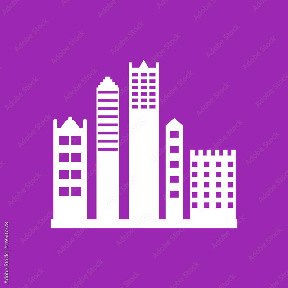 Buildings icon Vector Illustration Image Web Material icon