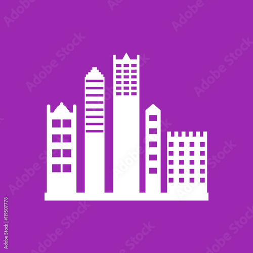 Buildings icon Vector Illustration Image Web Material icon
