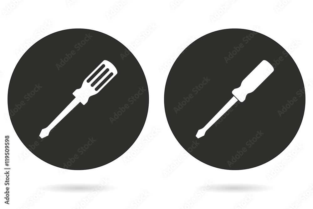 Screwdriver vector icon. Screwdriver vector icon.