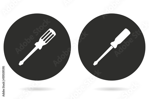 Screwdriver vector icon.