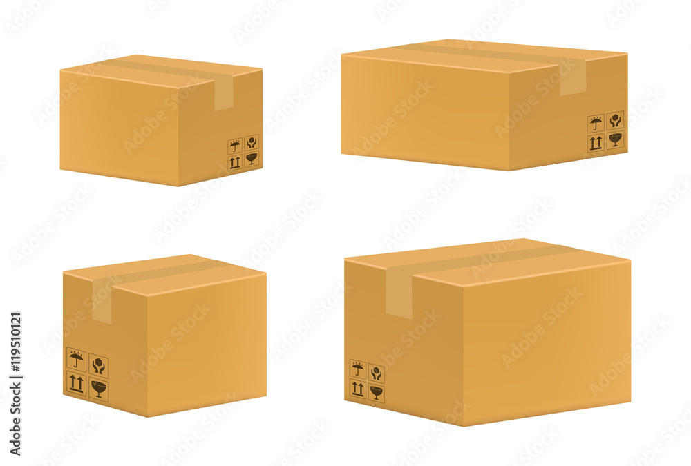 a brown cardboard box a brown cardboard box