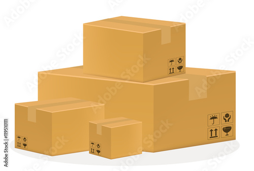 a brown cardboard box