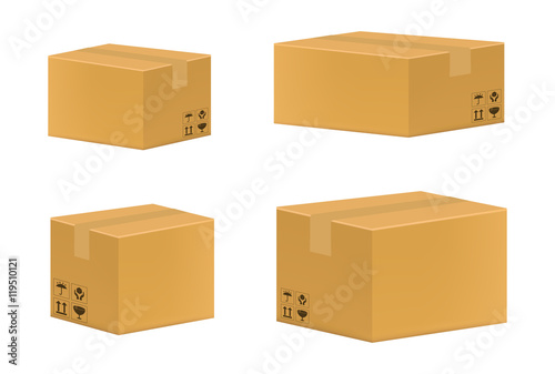 a brown cardboard box