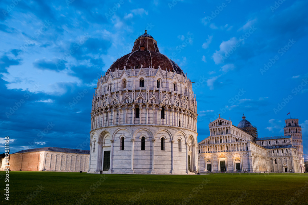 Gorgeous Piazza Dei Miracoli Square of Miracles in Pisa, Italy