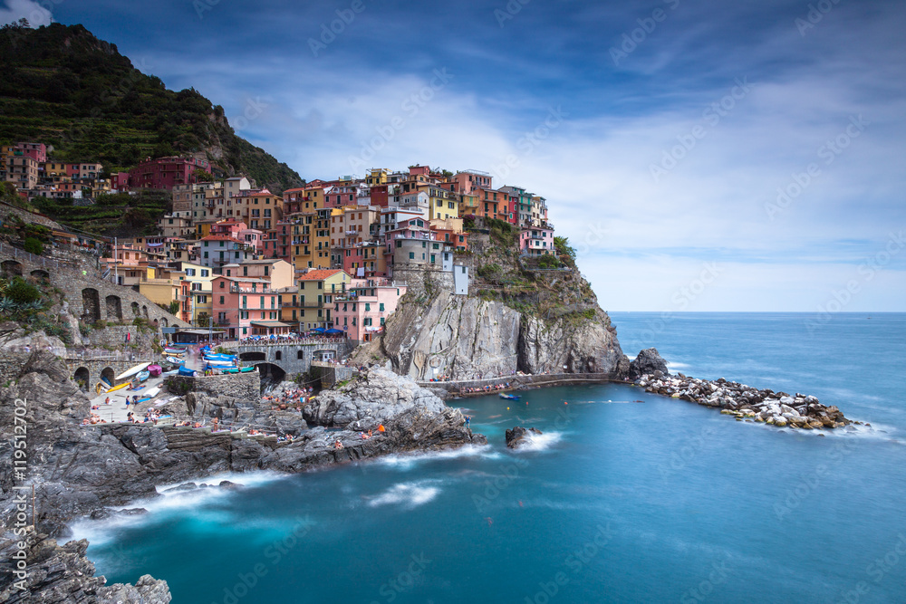 Das Dorf Manarola in der Cinque Terre, Italien