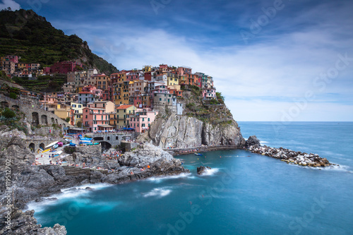 Fototapeta Naklejka Na Ścianę i Meble -  Das Dorf Manarola in der Cinque Terre, Italien