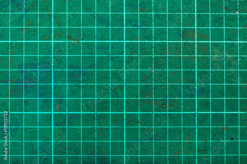 green self-healing cutting mat close up
