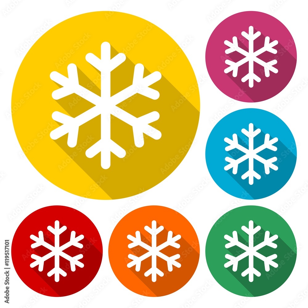 Snowflake vector icon Snowflake vector icon