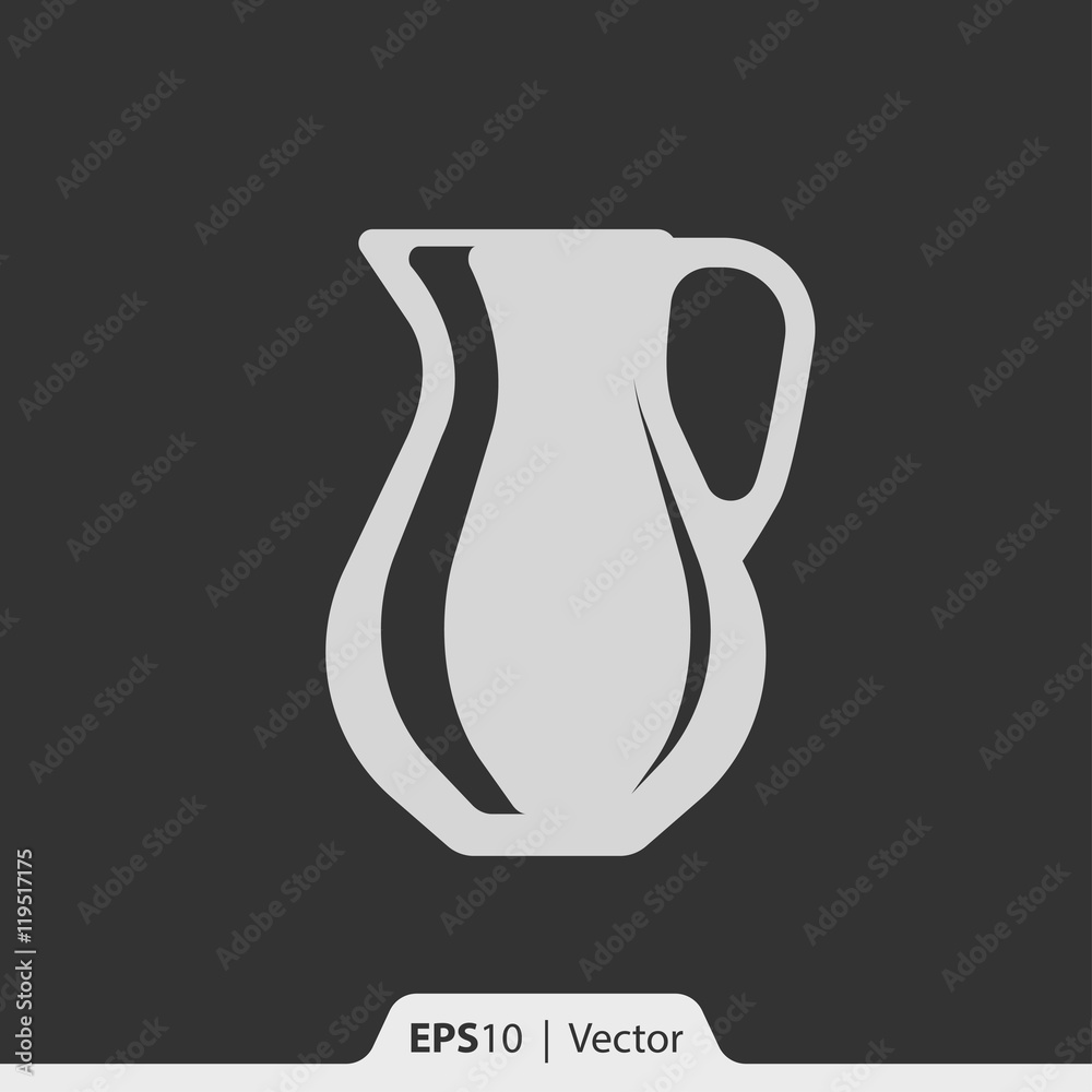 Glass decanter vector icon for web and mobile Glass decanter vector icon for web and mobile