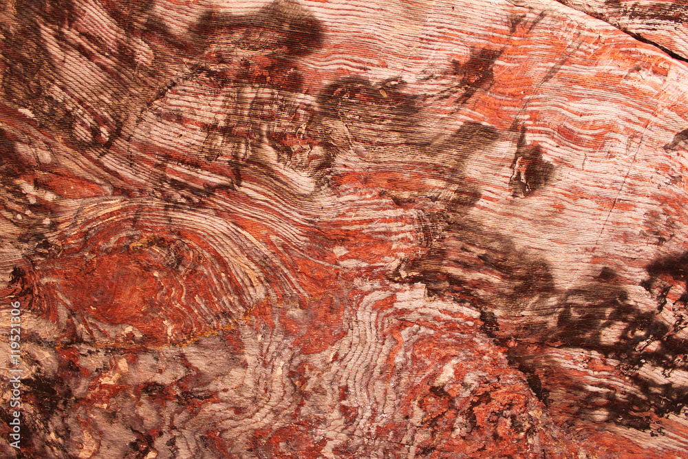 Colorful rock structure in Karijini National Park