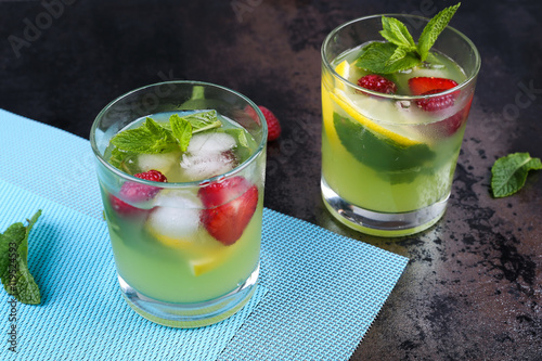 lemon mojito cocktail