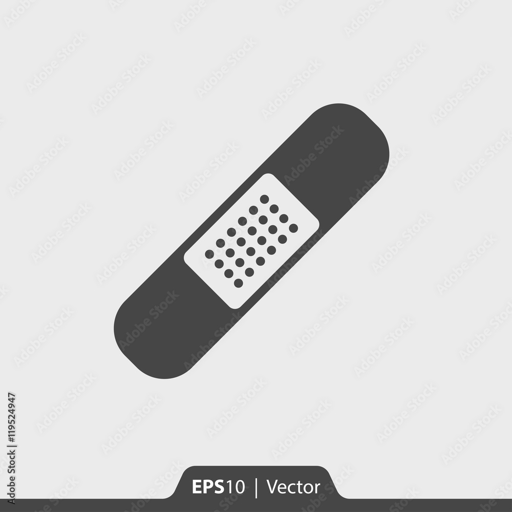 Adhesive plaster vector icon for web and mobile Adhesive plaster vector icon for web and mobile