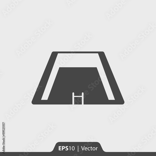 Water pool vector icon for web and mobile