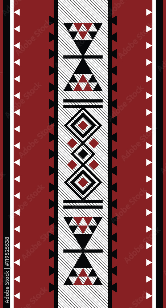 Hand Embroided Traditional Sadu Carpet Motif From The Middle Eas - obrazy, fototapety, plakaty 
