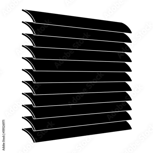 venetian blinds black symbol vector