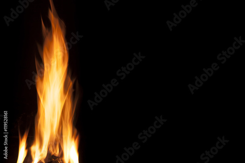 Fire flame + black text space