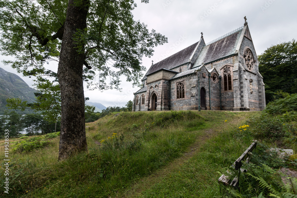 Glenfinnan Church, Highlands, Schottland Glenfinnan Church, Highlands, Schottland