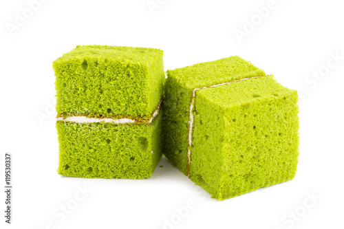 Plakat green tea chiffon cake