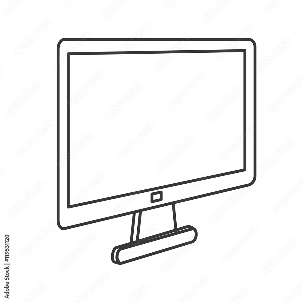 computer gadget device technology virtual icon. Flat and isolated design. Vector illustration computer gadget device technology virtual icon. Flat and isolated design. Vector illustration