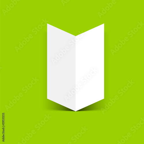 Two-fold brochure leaflet vector illustration