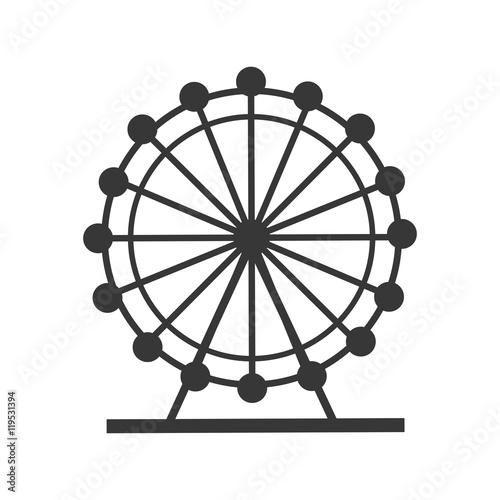 eye london england landmark culture europe icon. Flat and isolated design. Vector illustration