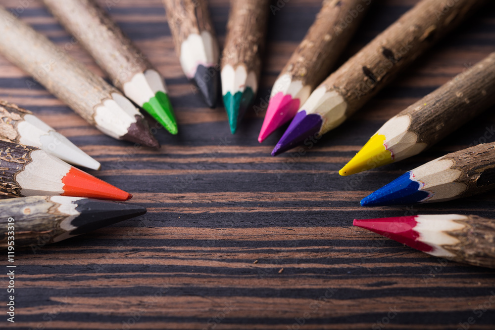 closeup of color pencils closeup of color pencils